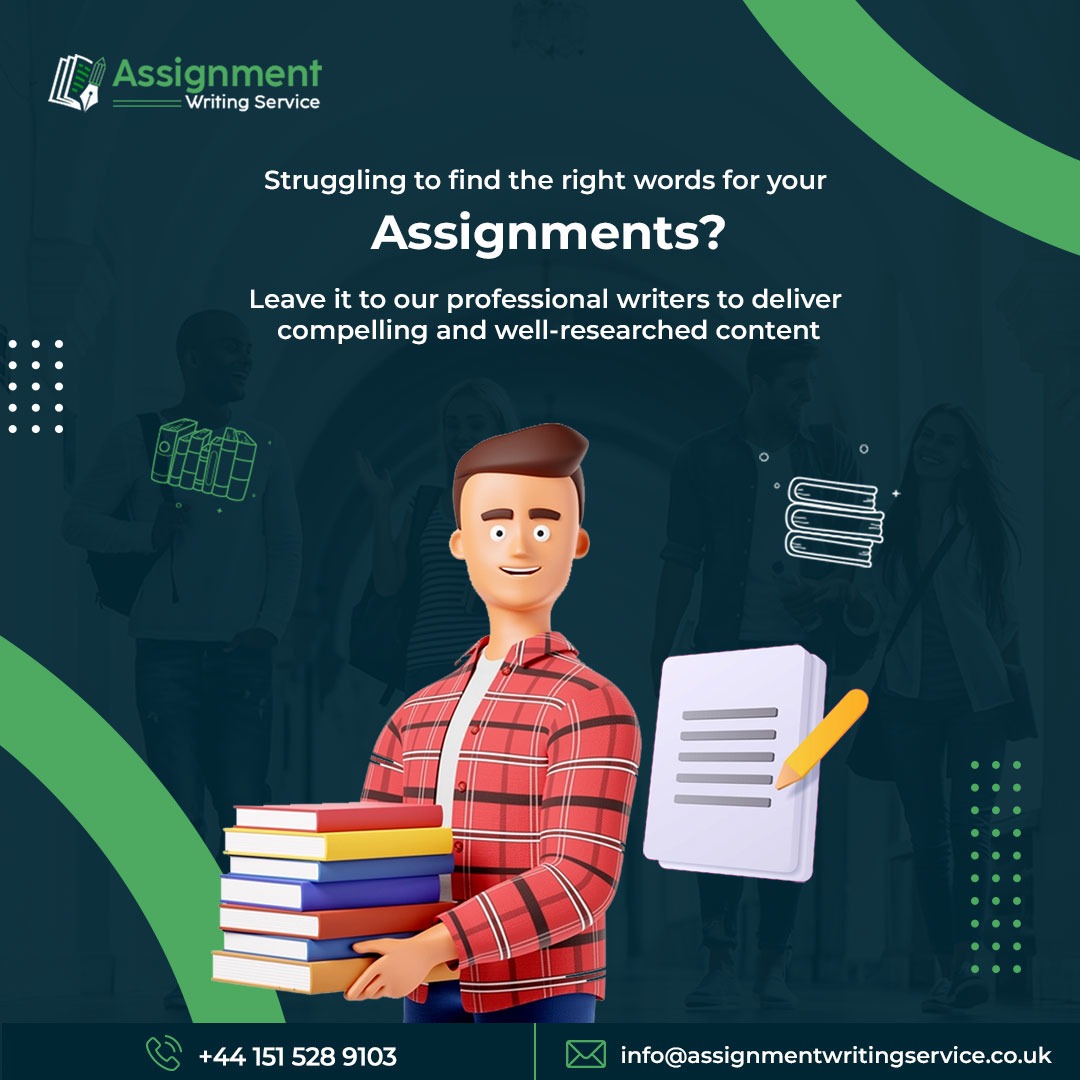 AssignserviceUK's tweet image. Struggling to find the right words for your assignments? Leave it to our professional writers to deliver compelling and well-researched content
For further details feel free to contact us

𝐖𝐞𝐛𝐬𝐢𝐭𝐞:assignmentwritingservice.co.uk
#AssignmentWritingService #expertassistance