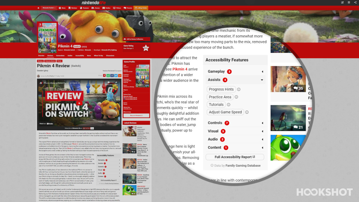 Brilliant! <a href="/FamilyGamingDB/">Family Gaming Database</a> accessiblity data now included in @NintendoLife reviews. Highlights not just options, but how well implemented they are. The partnership enables our consultants to cover more games. RT's appreciated for others wanting our API. taminggaming.com/Accessibility+…