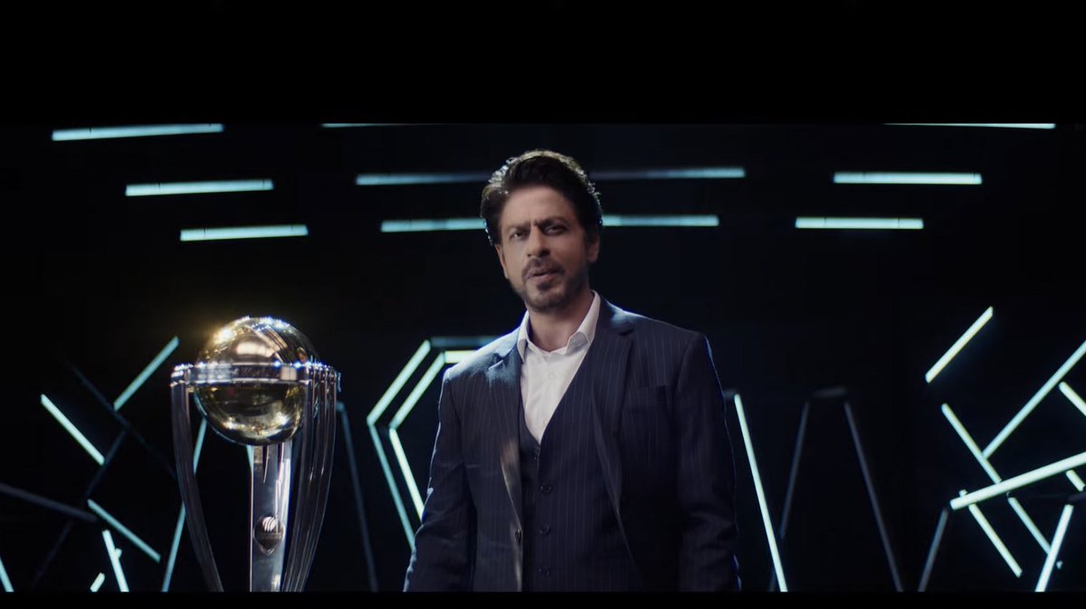 SrkianDas04's tweet photo. #ShahRukhKhan gives Voiceover in ICC World Cup promo.. Truly Proud Moments Of All Indians and Burnol Moments Of Haters..❤️

The Global Representative of ICC Men's Cricket World Cup 2023.🇮🇳

#CWC23 https://t.co/Psa1RDgE2I