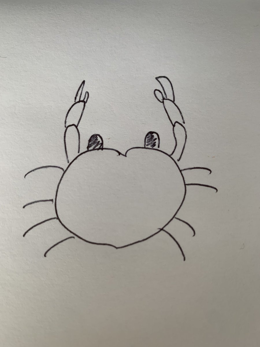 Struggling to see how today can top yesterday, when I learnt to draw a crab.