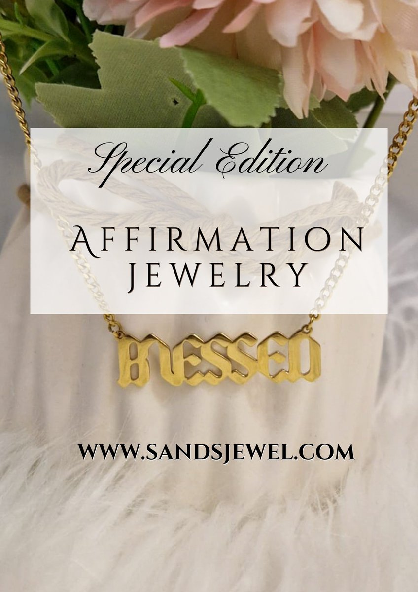 We bring your Faith Walk to LIFE with our exquisite Affirmation Engraved Personalised necklaces. 
#sarahandsoteriajewel
#14Kgold #ukbased #BlackOwnedBusiness #fashionandbeauty #Accessories #affirmations #waterproof #tarnishfree #hypoallergenic