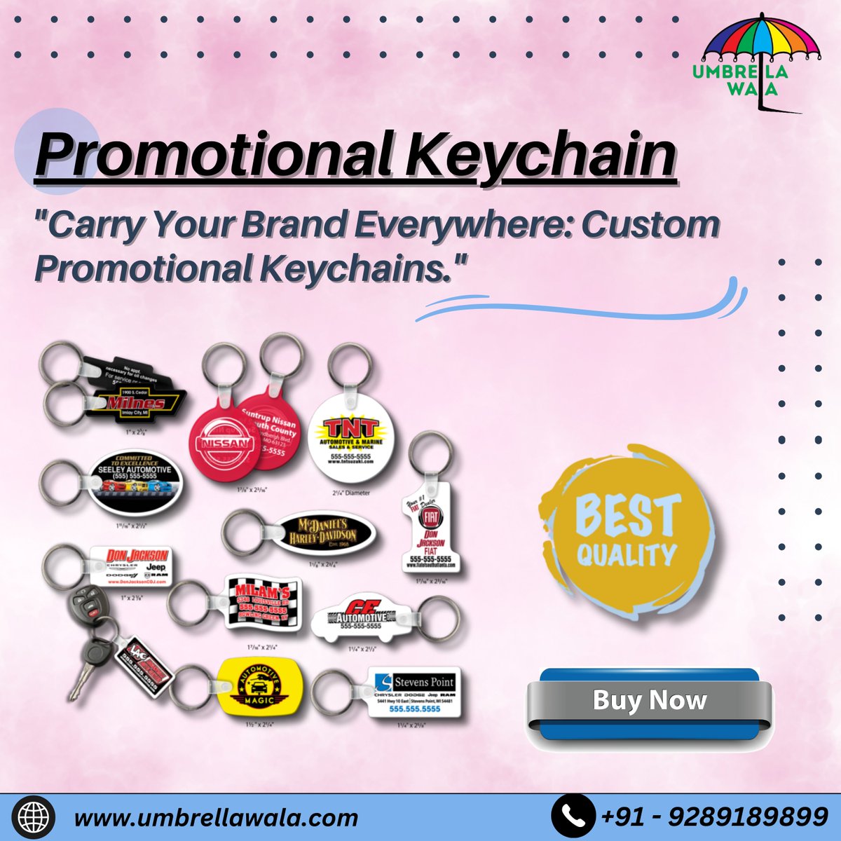 umbrellawala's tweet image. Elevate your brand visibility with our customizable promotional keychains! 🚀🔑
.
Contact us: +91-9289189899
Website: umbrellawala.com
.
#PromotionalKeychains #CustomizedKeychains #BrandingEssentials #BrandVisibility #CorporateGifts #PromoProducts #Umbrellawala