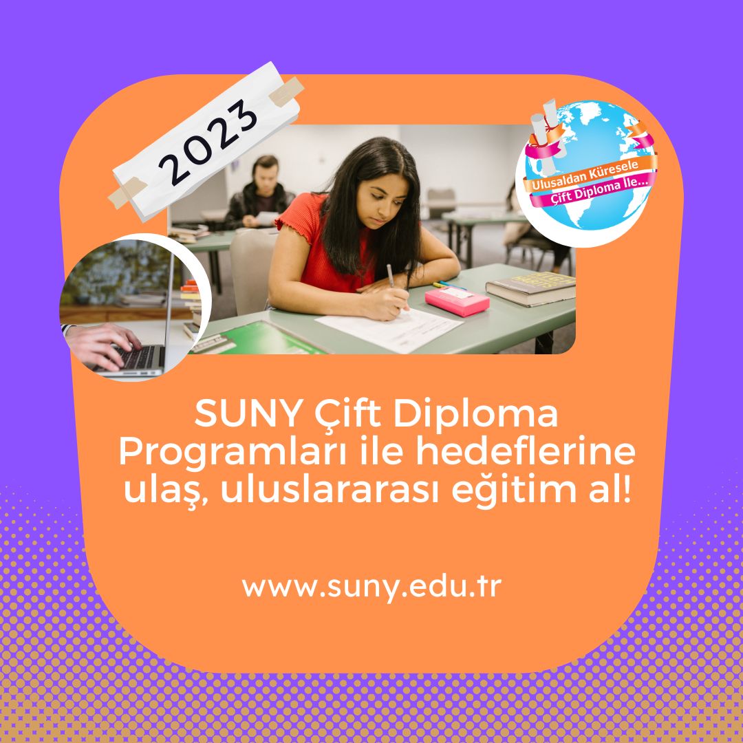SUNYinTurkey's tweet photo. Sonuçlar açıklandıı!! Bütün öğrencilere tercih döneminde kolaylıklar diliyoruz! Programlarımızı buradan inceleyebilirsiniz: https://t.co/dSwHbLhqDT
#sunyciftdiploma #sunydualdiploma #sonuclaracıklandı #tercih2023 #yks2023 https://t.co/2fLxLv0gEZ