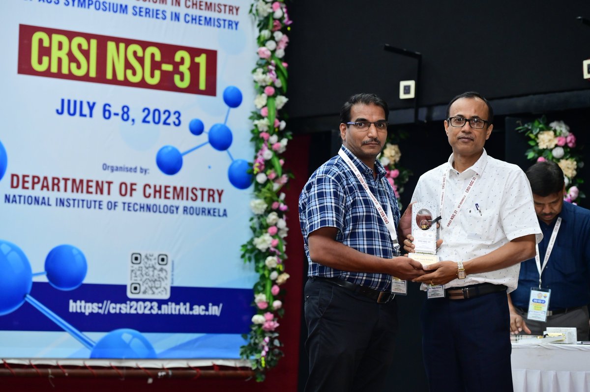 Glimpses of the chairpersons on the lecture sessions of @ChemResSocIndia Conference @31CRSI_NSC at @nitrourkela in association with @AmerChemSociety.#14