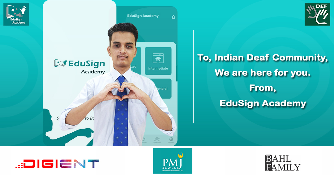 deafenabled's tweet photo. Spread your wings and conquer life with EduSign Academy App. Download today from the Google Playstore for free!
Play store: https://t.co/6dn8XHUMRy
#learning #edusign #IndianSignLanguage #eduskills #education #app #deafenabledfoundaton #academy #student #personaldevelopment https://t.co/mBgGpFW90L