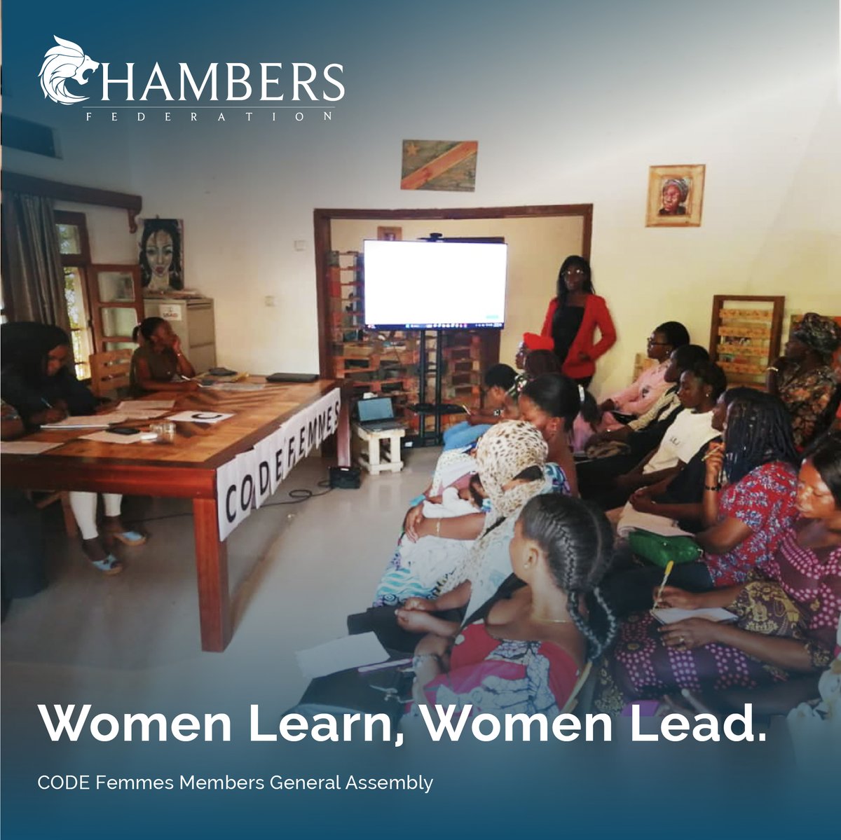 ChambersFed's tweet photo. The women at the heart of our DRC jewelry program had their first general assembly reviewing their progress since completing the program. Now,they're members of @codefemmesrdc a women-led jewelry manufacturing cooperative. Look out for their amazing creations #womenempowerment https://t.co/IT0rXUrJHJ