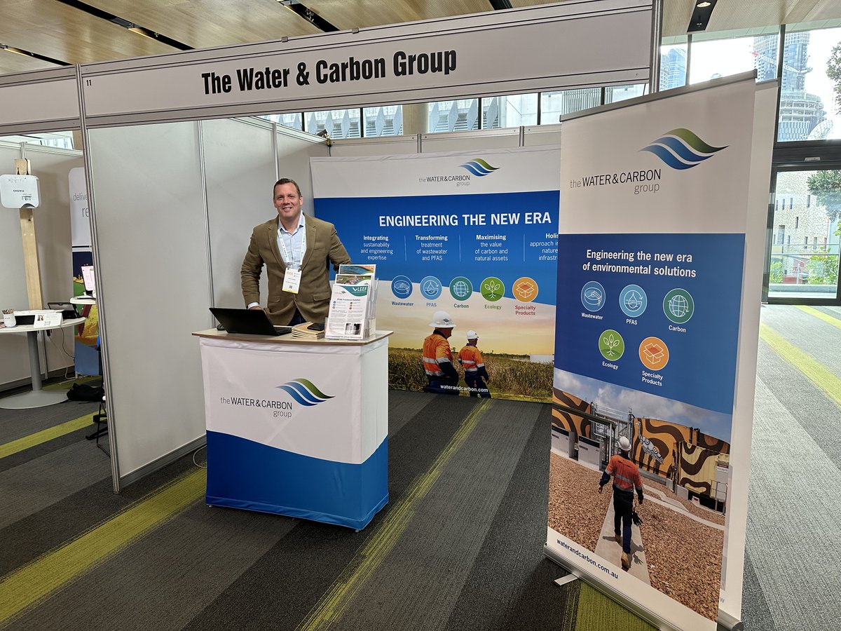 waterandcarbon's tweet image. Recently our team joined exhibitors from across the globe and showcased the latest #mine waste technology at @TheAusIMM and UQ&apos;s #MWT2023 Conference. 

David and Jai were onsite answering questions around mine #wastemanagement, #wastewater treatment and #PFAS removal.