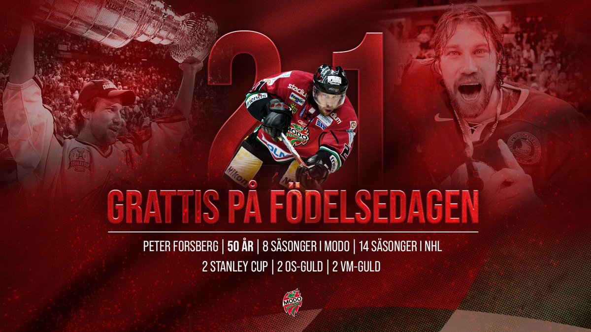 Idag är det inte vilken dag som helst - det är Peter Forsbergs 50-årsdag! 🎉 Stort grattis från moderklubben. 

Ps. Du fick din present i förskott den 30 april. 😎

#modose