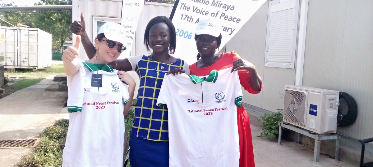 AumaConcy's tweet photo. National Peace Festival 2023., Juba, South Sudan.
Women in Diversity for Peace and Humanitarian Action.
#CSOs
#WRDs
#INGOs
#NGOs
#Educationalinstitutions, #mediafraternity. https://t.co/XC43wIsFXk