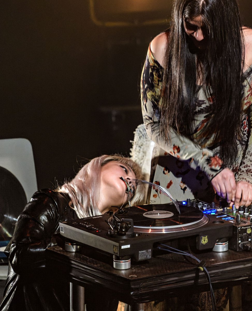 During Rewire 2023, @Chavezsayz + @MariamRezaei + @EvicShen blew the Koninklijke Schouwburg away with their hypnotic, alchemic and radical forms of turntablism. ⁠ ⁠ We are delighted to welcome them at @lelieuunique in Nantes, France as part of 'Carte Blanche to Rewire'. ⁠