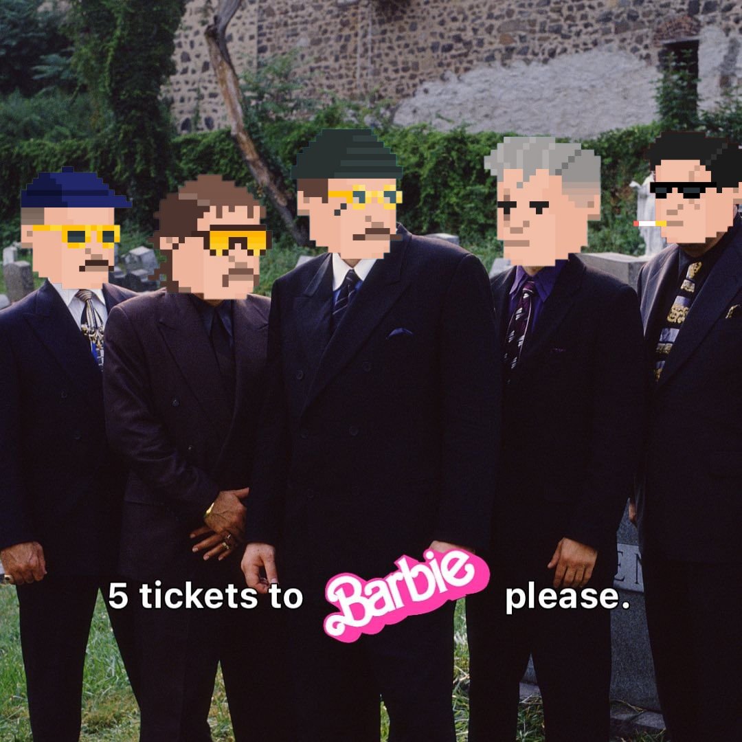 Me and <a href="/TheMobDAO/">Mob</a> bois ready for Barbie 🫡