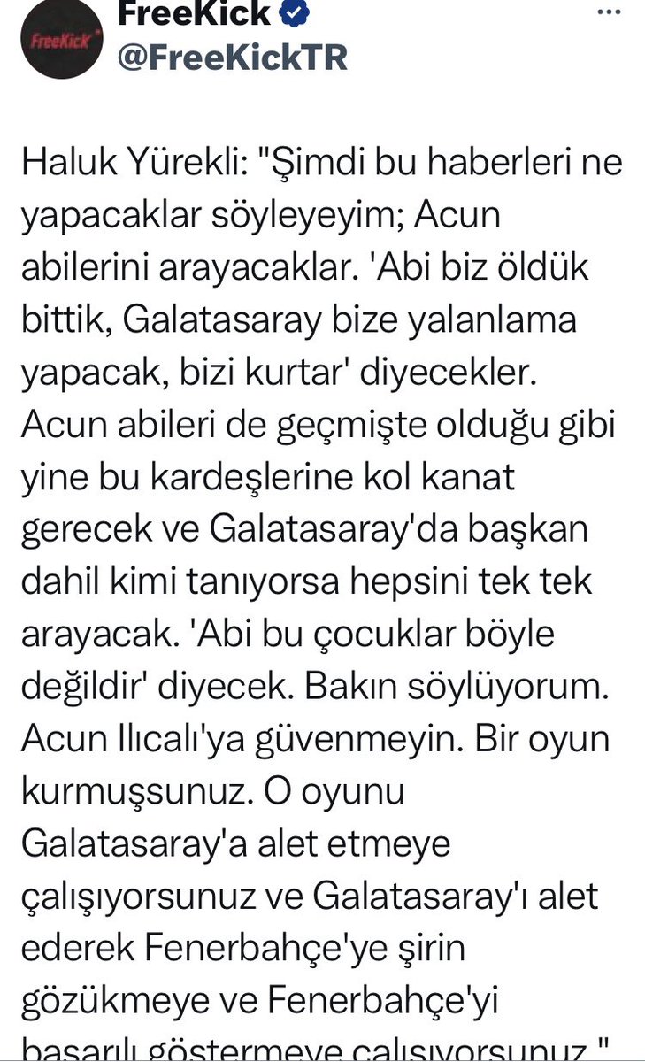 Sende Galatasaray’ın içinde @ibrahimseten’le hareket ediyorsun. @Haluk_Yurekli Bunu nereye koyacağız!!! Spor medyası’nın geldiği şu noktada! Galatasaray’ın FB medyasının eline düşmüş olması bir dramdır.