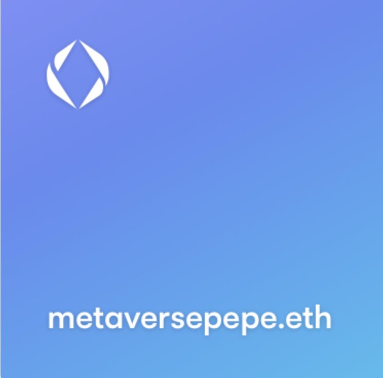 vipaddress's tweet photo. @metaverse_eth pepemetaverse.eth 💎
metaversepepe.eth 💎
Future Diamonds https://t.co/tfyCbASlXb