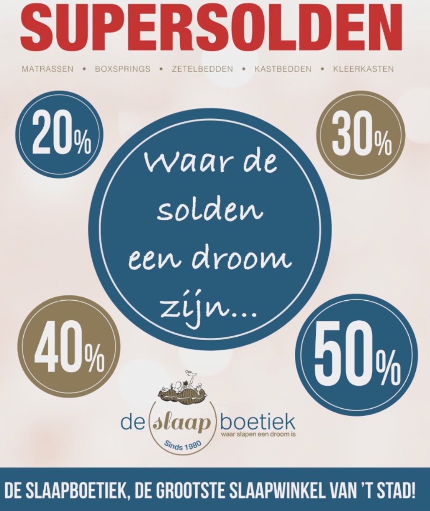 📷 De Slaapboetiek heeft supersolden in juli 📷

Alle info via onze site: loopd.be/nieuws/de-slaa…

#loopd #toiletreclame #DOOH #digitalespiegels #spiegelreclame #Slaapboetiek #slaapadvies