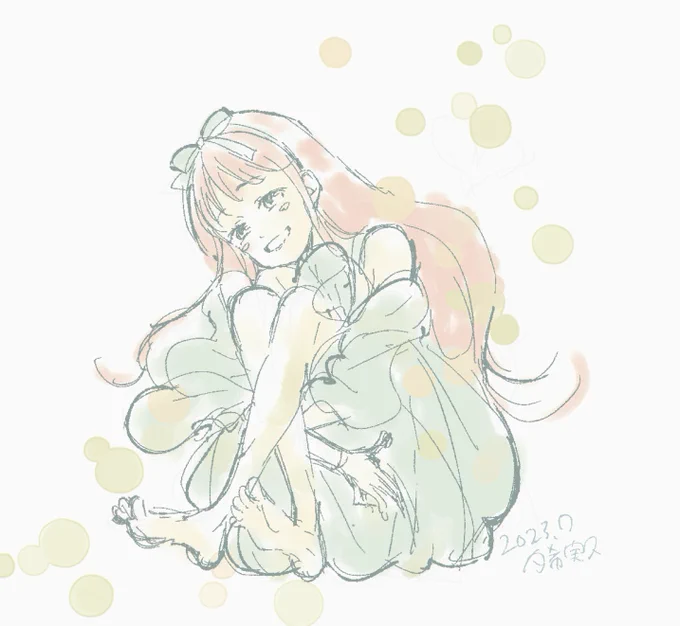#らくがき  毎日暑いので どうか皆さん体調にお気をつけて!