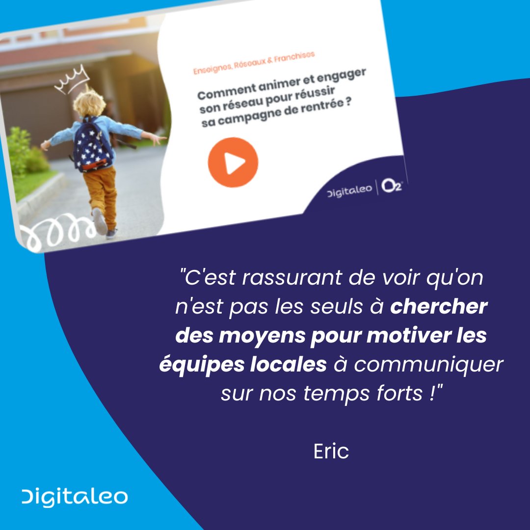 digitaleo's tweet image. #Replay | Découvrez comment #animer et #engager son réseau autour d’un #temps #fort #local avec notre @O2careservices

Noémie Lucile et Anais ont partagé leurs bonnes pratiques pour relayer vos actions de marketing local auprès de votre réseau😎

Par ici info.digitaleo.fr/webinar-animer…