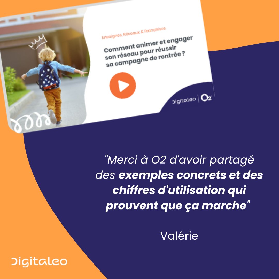 digitaleo's tweet image. #Replay | Découvrez comment #animer et #engager son réseau autour d’un #temps #fort #local avec notre @O2careservices

Noémie Lucile et Anais ont partagé leurs bonnes pratiques pour relayer vos actions de marketing local auprès de votre réseau😎

Par ici info.digitaleo.fr/webinar-animer…