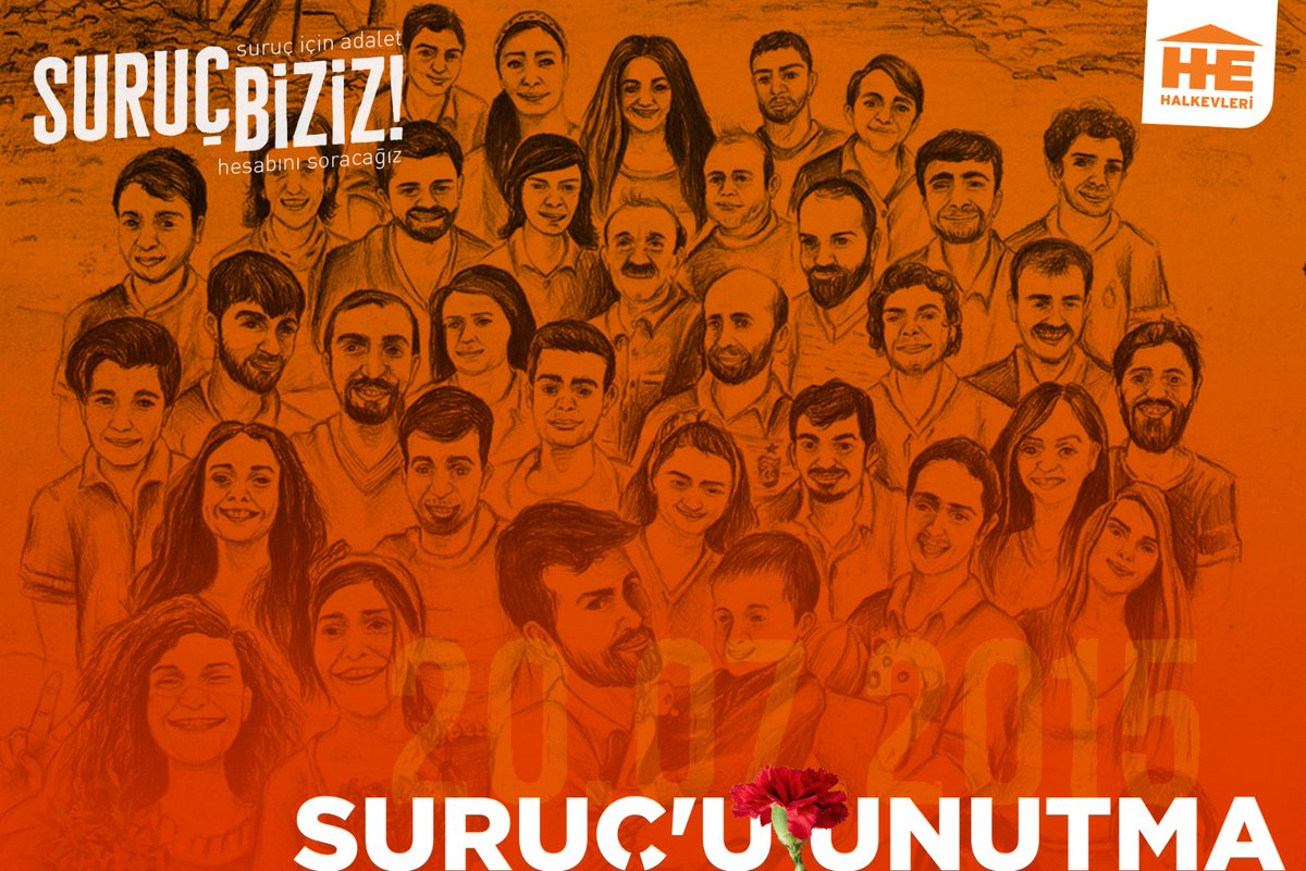 Suruç Katliamı'nın 8. yılında  33 düş yolcusunu unutturmayacağız. 

33'lerin düşleri, tutuklanan üniversitelilerin iradesiyle onları anıyoruz! 

#SurucBiziz