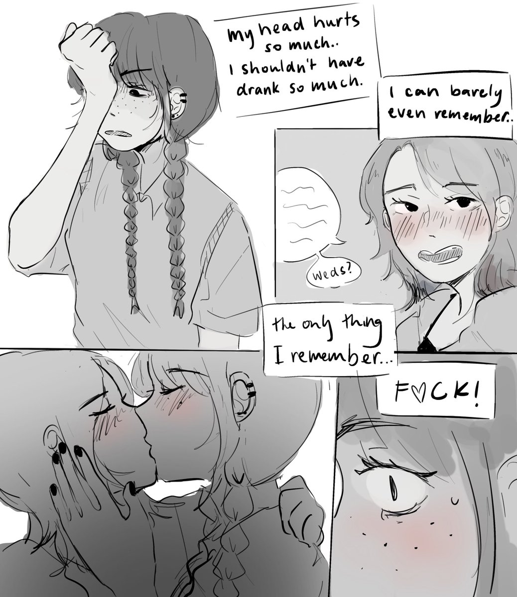 miyowos's tweet photo. so silly falling for and then kissing your best friend drunk #wenclair https://t.co/YFvXDmwBXk