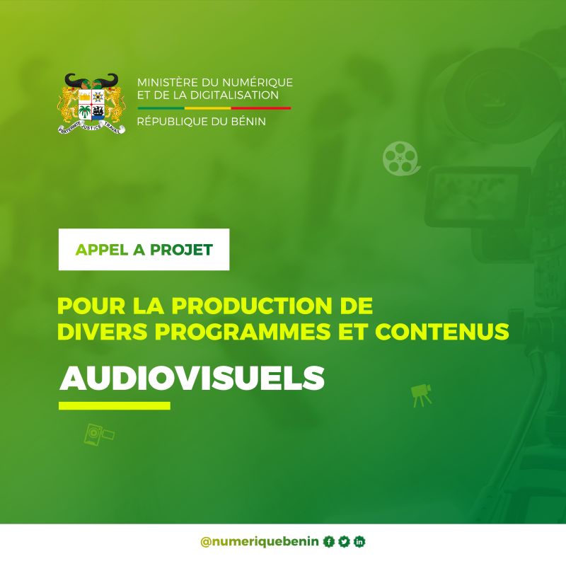 DegnonMelchior's tweet photo. @numeriquebenin lance un appel à projet pour la production de programmes et de contenus audiovisuels qui vise à concevoir, produire et diffuser sur les chaînes de télévisions et radios publics du pays.

𝐋𝐢𝐫𝐞 𝐥'𝐚𝐩𝐩𝐞𝐥 𝐚‌ 𝐩𝐫𝐨𝐣𝐞𝐭 => https://t.co/Ne4KZ3f9Tv

#Wasexo https://t.co/kccuVtoGvs