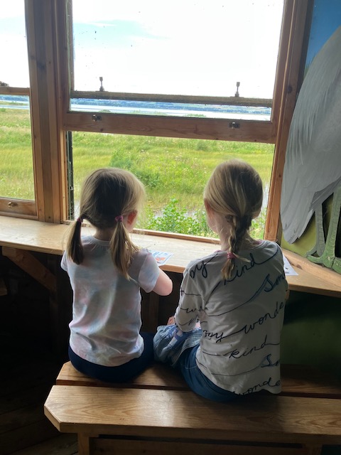BairnEssentials's tweet photo. Great trip to @RSPBScotland Loch Leven Nature Reserve this week. Nature’s colours and bingo activities a win as we wandered between hides. Will head back  again for the Loch Leven Heritage Trail. Loved the mural on the steps @RutterfordArt #kids #activities #nature #scotland https://t.co/VpdPIqa4iK