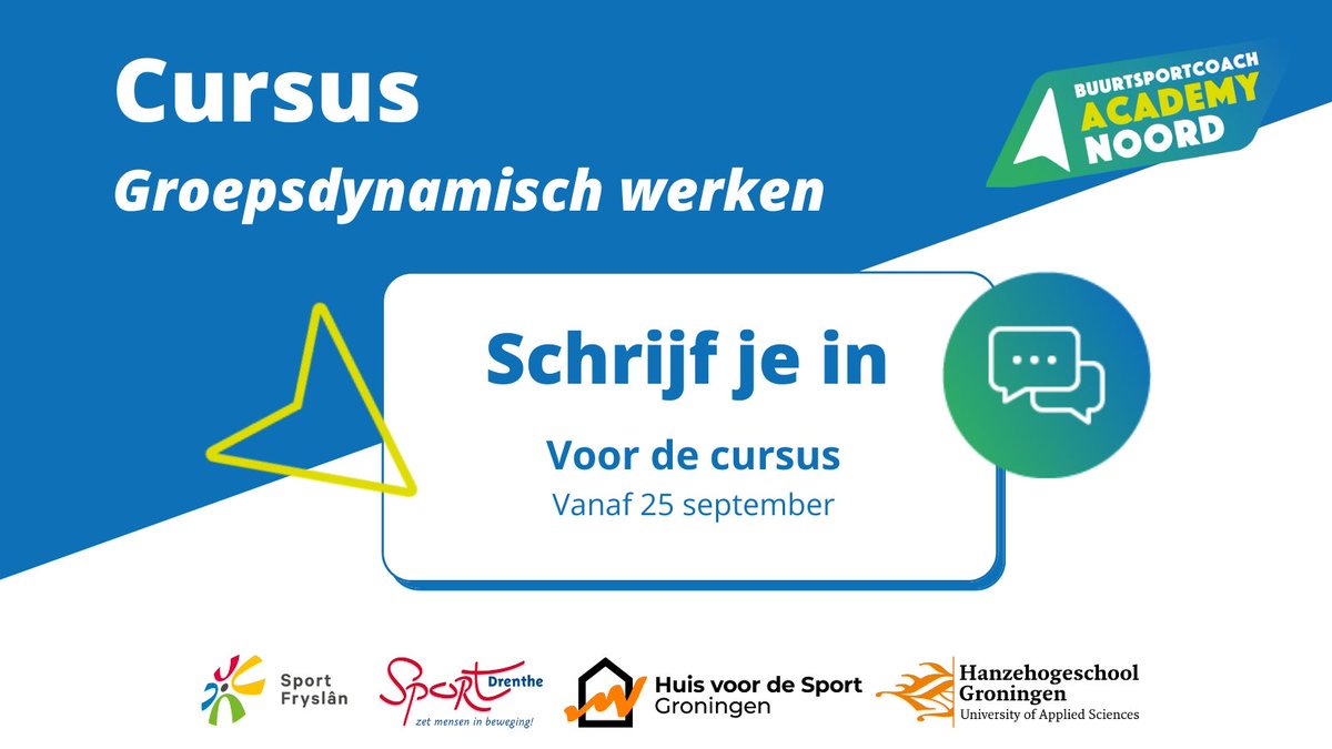 Ontdek de cursus Groepsdynamisch werken! Leer anders kijken naar groepen en krijg grip op dynamiek. 🚀

 Creëer een positieve sfeer voor het volle potentieel van leerlingen en de groep! ✨ 

Meer informatie en aanmelden ⬇️
bscacademynoord.nl/scholings_aanb…
