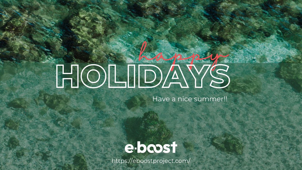 🚀<a href="/EBoost_project/">E-Boost</a>'s partners wish you a wonderful summertime 🏖🩱🍹🏕🧳✈🚢🚆
#electromobility #mobility #automotive #transport #railway #innovation #SME #greenenergy #eurocluster #eboostproject