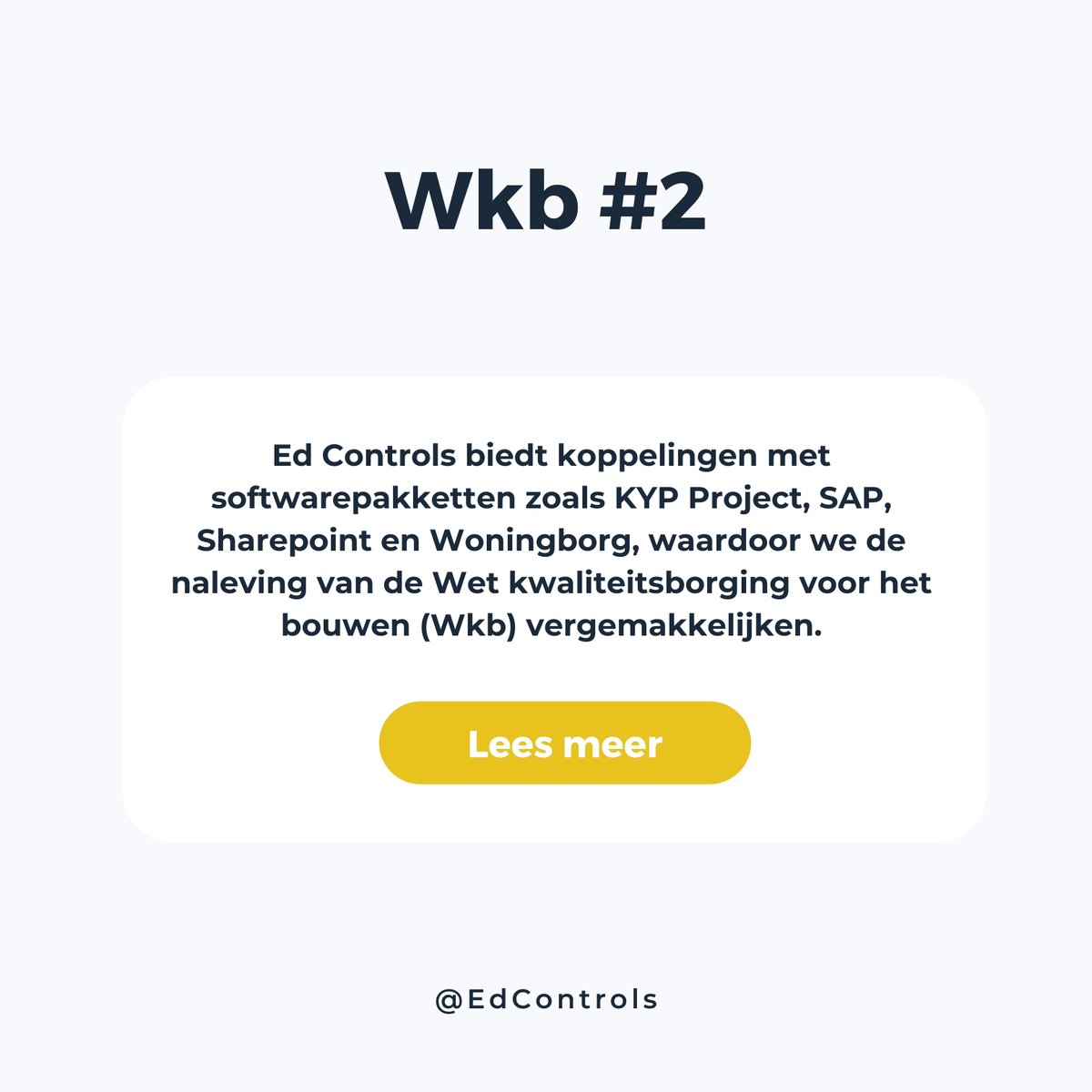 Ed_Controls's tweet image. Ed Controls biedt koppelingen met softwarepakketten zoals KYP Project, SAP, Sharepoint en Woningborg, waardoor we de naleving van de Wet kwaliteitsborging voor het bouwen (Wkb) vergemakkelijken. 📲

Lees meer 👉 eu1.hubs.ly/H04jYYH0 

#Bouwkwaliteit #Bouwsoftware #EdControls