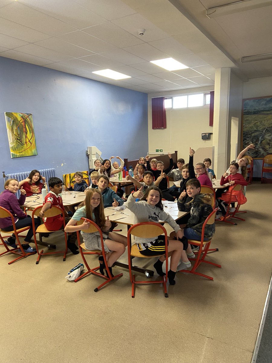 StPhilipsY6C's tweet photo. Good morning from Tattenhall. We all slept well, have enjoyed a hearty breakfast and are ready for some fun activities today! @StPhilipCEAP @conwaycentre https://t.co/mLo3xSg4po