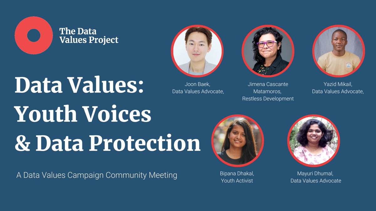 RestlessDev's tweet image. Join the @Data4SDGs #DataValues movement today to discuss young people's experience with data protection and data values.
Let's create an inclusive and equitable data future for all!
Learn more: data4sdgs.org/data-values-yo…