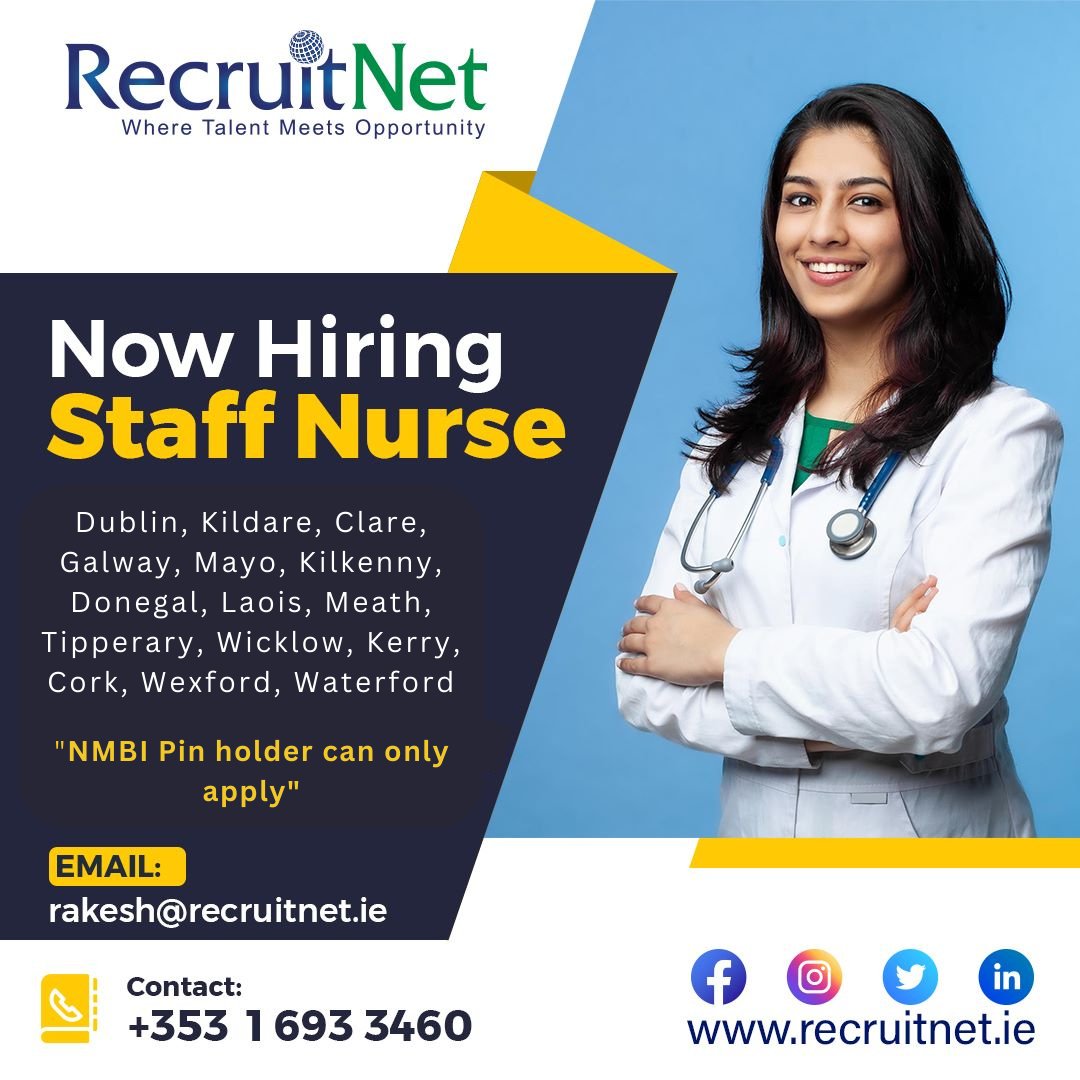 📣 Hiring Staff Nurses !! Join our team & elevate your career with many leading Nursing Homes enjoying excellent pay, great benefits & flexible working hours 🩺

#NowHiring #StaffNurse #JoinOurTeam #ExcellentPay #GreatBenefits #FlexibleHours #NursingJobs #HealthcareJobs
