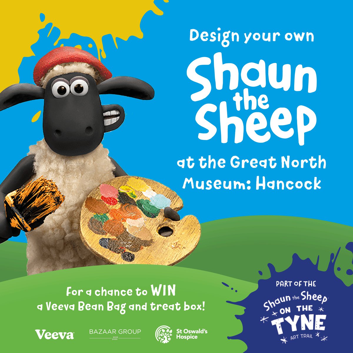 BazaarGroup (@bazaargroup) on Twitter photo The 'Design Your Own Shaun the Sheep' zone is now live at the <a href="/GNM_Hancock/">Great North Museum: Hancock</a>. Gather the family, find our sculpture and unleash your creativity to craft ewe-nique designs. Plus, you'll have a shot at winning incredible fortnightly prizes! @shaunonthetyne #ShaunOnTheTyne The 'Design Your Own Shaun the Sheep' zone is now live at the <a href="/GNM_Hancock/">Great North Museum: Hancock</a>. Gather the family, find our sculpture and unleash your creativity to craft ewe-nique designs. Plus, you'll have a shot at winning incredible fortnightly prizes! @shaunonthetyne #ShaunOnTheTyne
