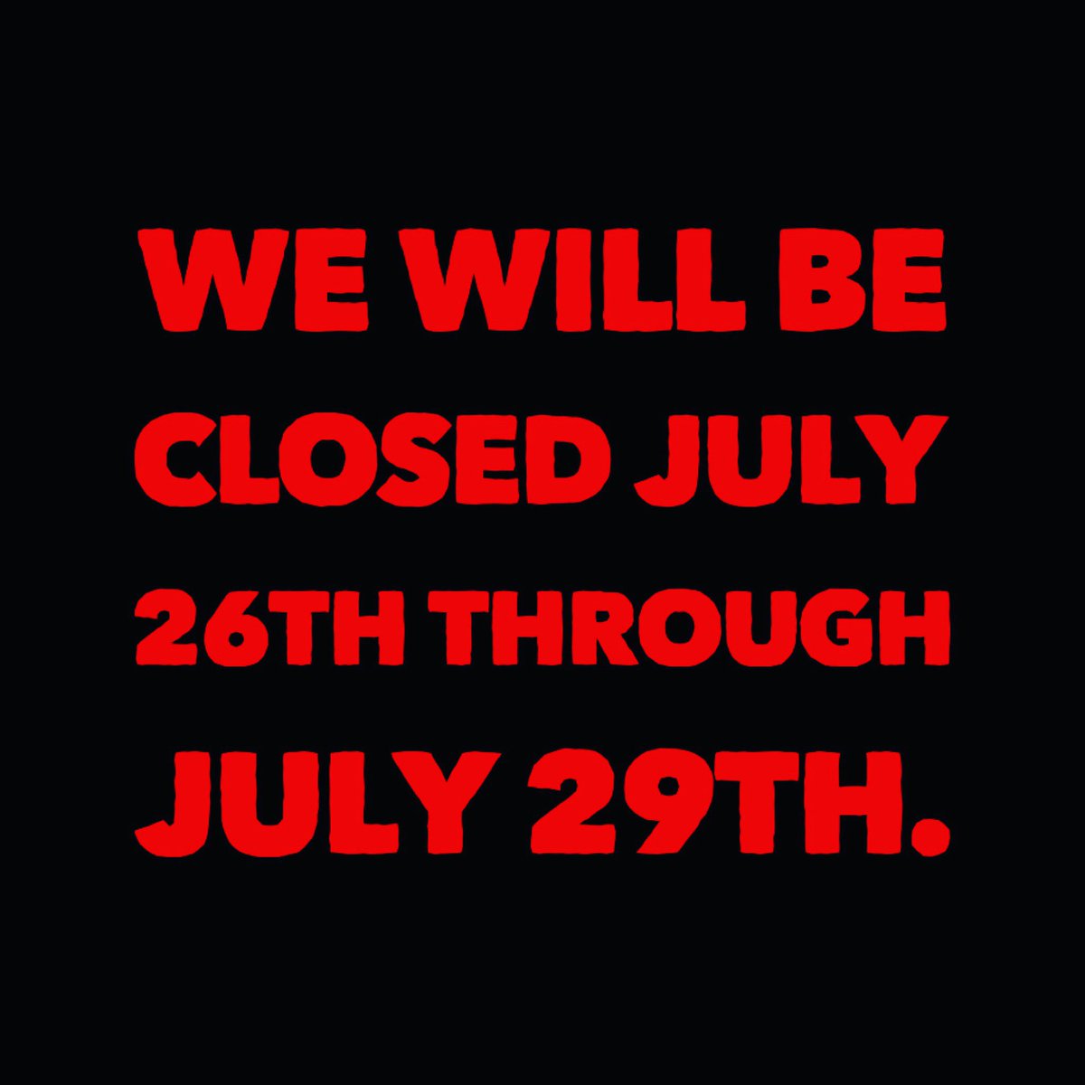 Tiki_Ti's tweet photo. We will be closed July 26th through July 29th. #tiki #tikiti #tikibar #tikistyle #tikiculture #tikitime #tikicocktail #tikicocktails #polynesianpop #LosAngeles #tikiaf #tikidrink #tikidrinks #tikilife https://t.co/v0sNwI8K5h