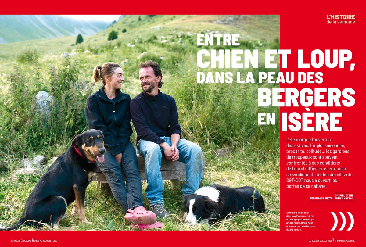 Heureux de vous présenter mon premier long reportage pour l’@humanitefr magazine. En juin dernier, j’ai passé un jour et deux nuits en altitude auprès d’un couple de bergers pour témoigner de leurs difficiles conditions de travail. À lire dans l’HM de la semaine.