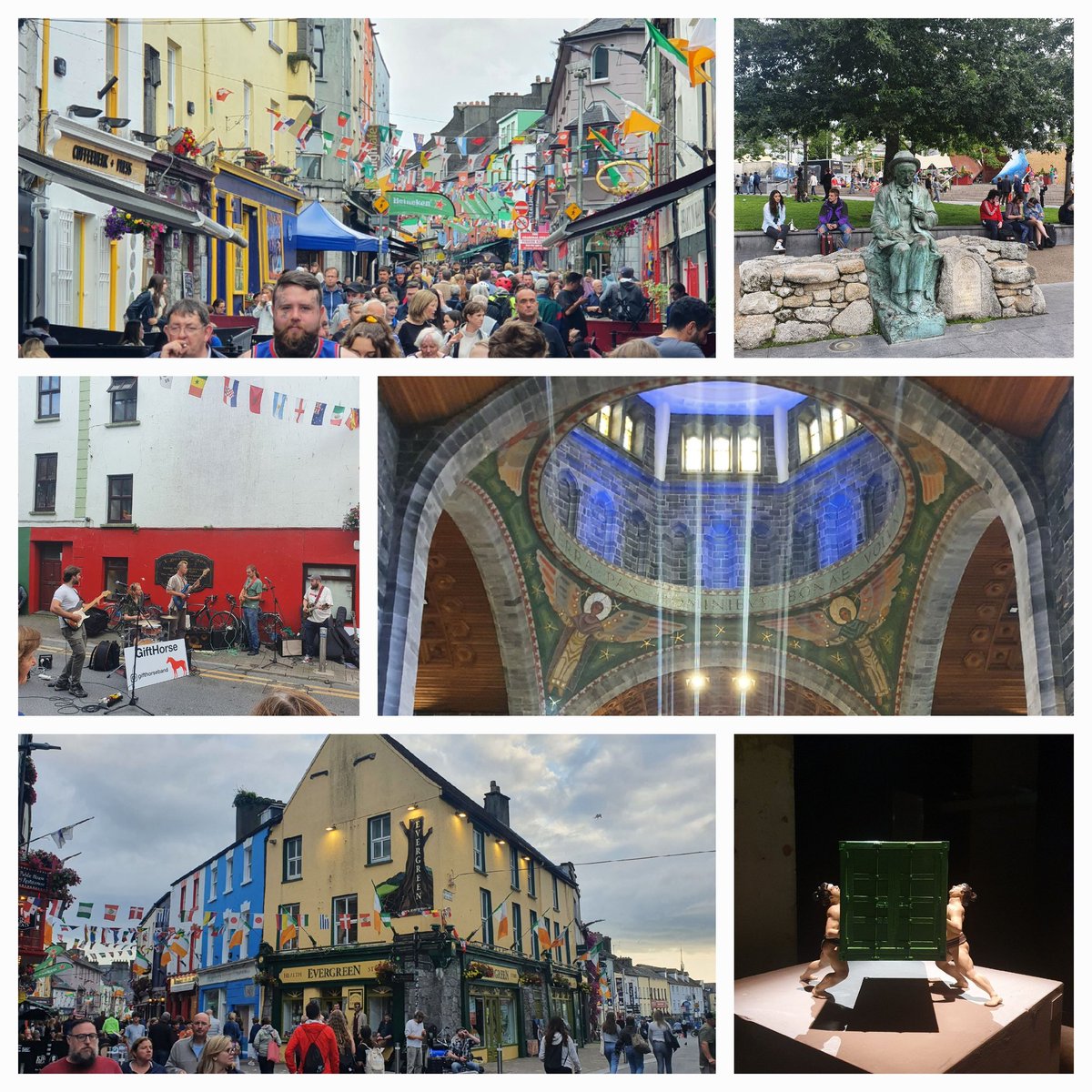 Yorkshire_Ems's tweet photo. Galway, as promised, was great for for friendly vibes, buskers, pub music, independent shops, Latin Quarter, festivals and food options. Generally attractive with rivers+riverside paths running through to the Atlantic #Travel #Ireland  #Galway https://t.co/aZ4PXrTdmb