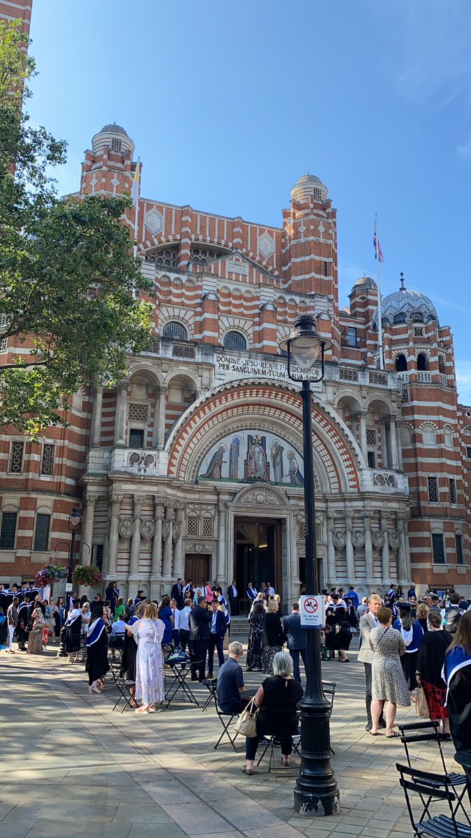 ChelseaFCDegree's tweet photo. It’s Graduation Day at Westminster Cathedral for our outgoing Level 6 students.

A huge congratulations to everyone graduating 👏🔵

@YourStMarys https://t.co/hJkk9dYhab