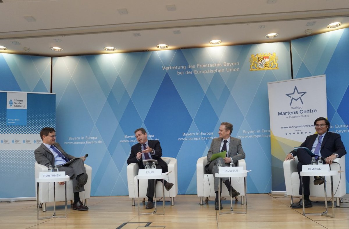 HSS Europe (@hsseurope) on Twitter photo After the #EUCELACSummit, we discussed opportunities & challenges of concluding the MERCOSUR agreement. Rapid progress is needed: Now is the time to strengthen EU-LAC relations. Timely exchange with <a href="/MarkusFerber/">Markus Ferber</a>, <a href="/lfblancocorreia/">Luis Blanco</a>, <a href="/ernesto_talvi/">Ernesto Talvi</a>, Mr Pauwels, & <a href="/TomiHuhtanen/">Tomi Huhtanen</a> After the #EUCELACSummit, we discussed opportunities & challenges of concluding the MERCOSUR agreement. Rapid progress is needed: Now is the time to strengthen EU-LAC relations. Timely exchange with <a href="/MarkusFerber/">Markus Ferber</a>, <a href="/lfblancocorreia/">Luis Blanco</a>, <a href="/ernesto_talvi/">Ernesto Talvi</a>, Mr Pauwels, & <a href="/TomiHuhtanen/">Tomi Huhtanen</a>