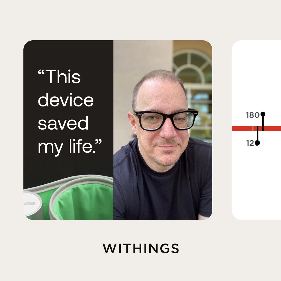 Withings's tweet photo. Earlier this year, David Alexander used his blood pressure monitor for the first time in a long time, got sky high numbers, and assumed it must be broken. It wasn’t.

See the full story — and get inspired by the value of home monitoring. https://t.co/JLe7NJD244 #WithingsCommunity https://t.co/VDgJYsoKOY