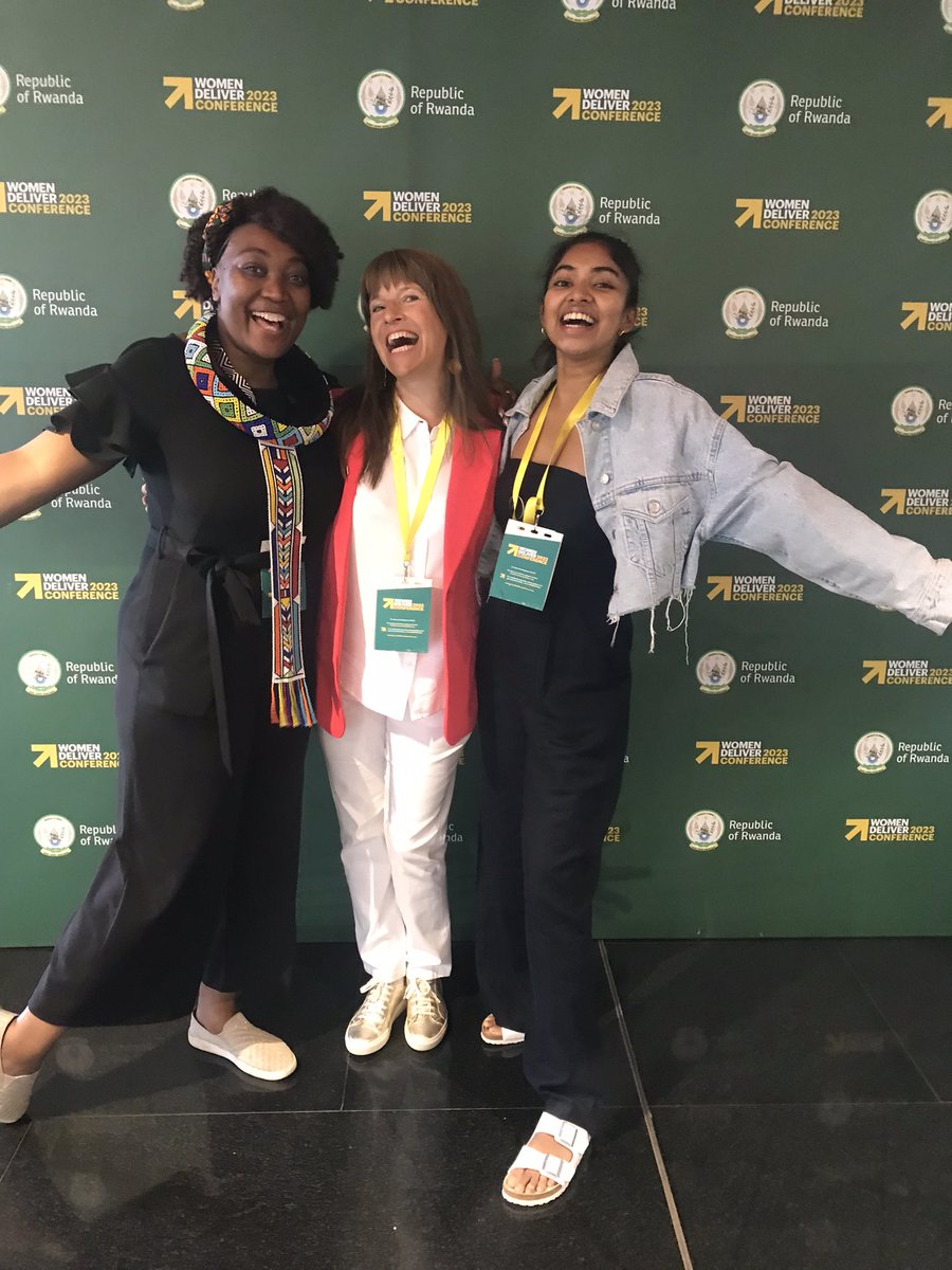 Thanks for rocking the #AbortionRights Movt 💚
Co-Chairs of #SheDecides <a href="/sonalisilvaa/">sonalisilvaa</a> &amp; <a href="/kachambwa/">Memory Kachambwa</a> &amp; Lead <a href="/SRHR_Karin/">Karin Nilsson</a> 

Was my 3rd #WomenDeliver &amp; one with the most focus on #Abortion which is key to breaking down stigma &amp; self censorship within our #feminist community #WD2023