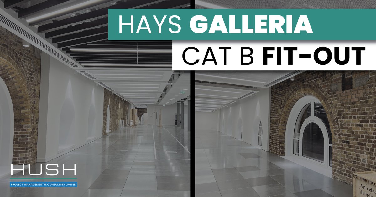HUSHPMC's tweet photo. This week, HUSH are commencing works on a Cat B fit-out, located in the notable Graded II listed structure of Hays Galleria. 

We look forward to delivering this space!

#fitout #listedbuildings 

@Oktra__ @NobleHarrisProp https://t.co/imckjQcERQ