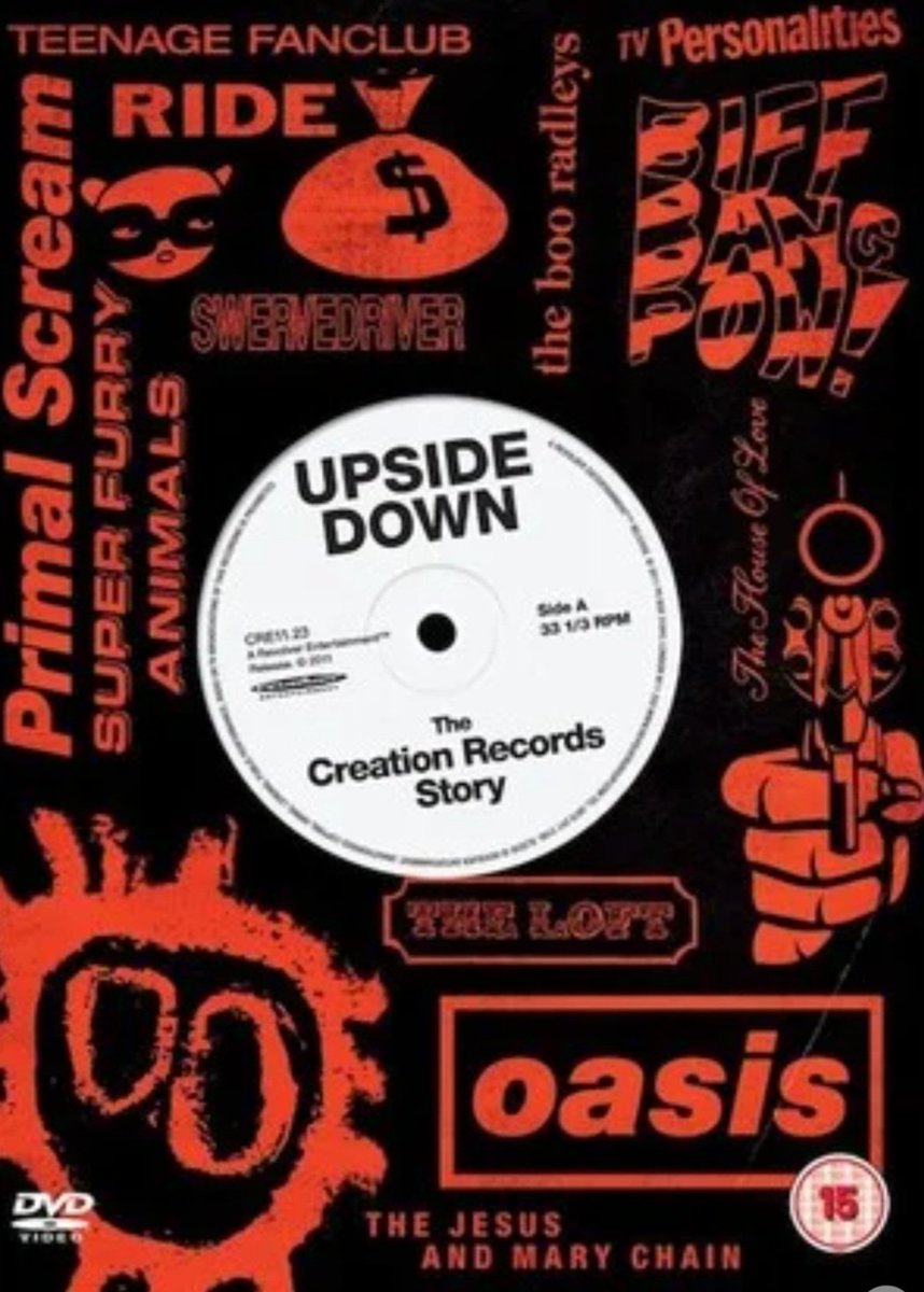 Currently watching Upside Down: The Creation Records Story 
#UpsideDown #TheCreationRecordsStory #CreationRecords #AlanMcGee #KateHolmes #BobbyGillespie #NoelGallagher #Oasis #LiamGallagher #PaulArthurs #PaulMcGuigan #TonyMcCarroll #PeterHook #NeilHannon #TonyWilson
