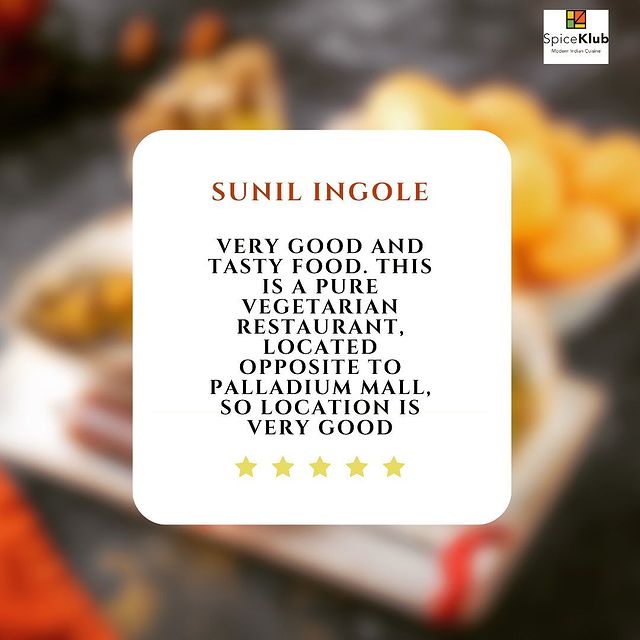 Customer's Delight: A glowing review for our restaurant's impeccable service and delectable dishes.
.
.
.
.
#FoodieFaves #DeliciousDining #GourmetEats #FlavorfulExperience #CulinaryExcellence #FoodieParadise #Spiceklubmumbai #Lowerparel #Foodieofmumbai #Customerreview #positive