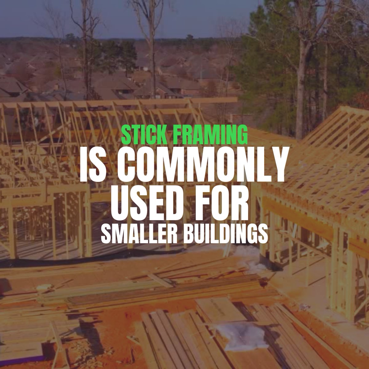 HRIPOSTFRAME's tweet image. Looking to build big? Say goodbye to stick framing! Stick framing is best for smaller buildings. When it comes to larger projects, trust HRI for superior construction. Our expertise in building big ensures durability and success. Let's create your grand vision together! #BuildBig