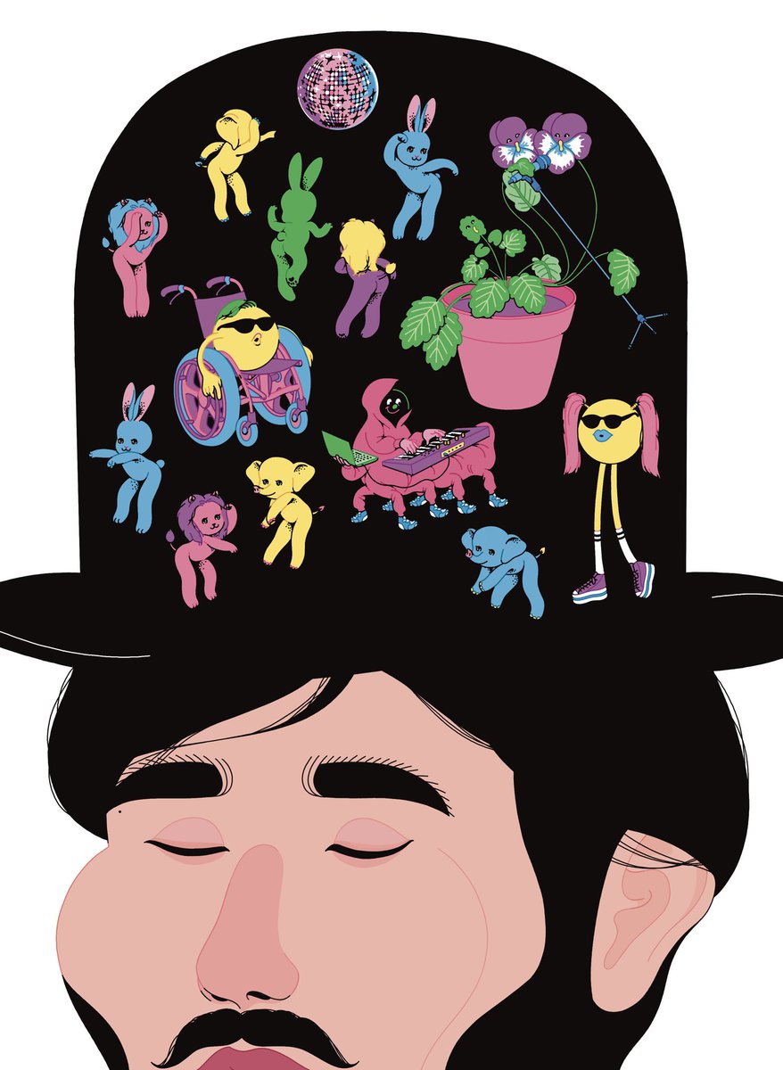 「グループ展に出した絵はこんな感じでした。」|ぱいせんのイラスト