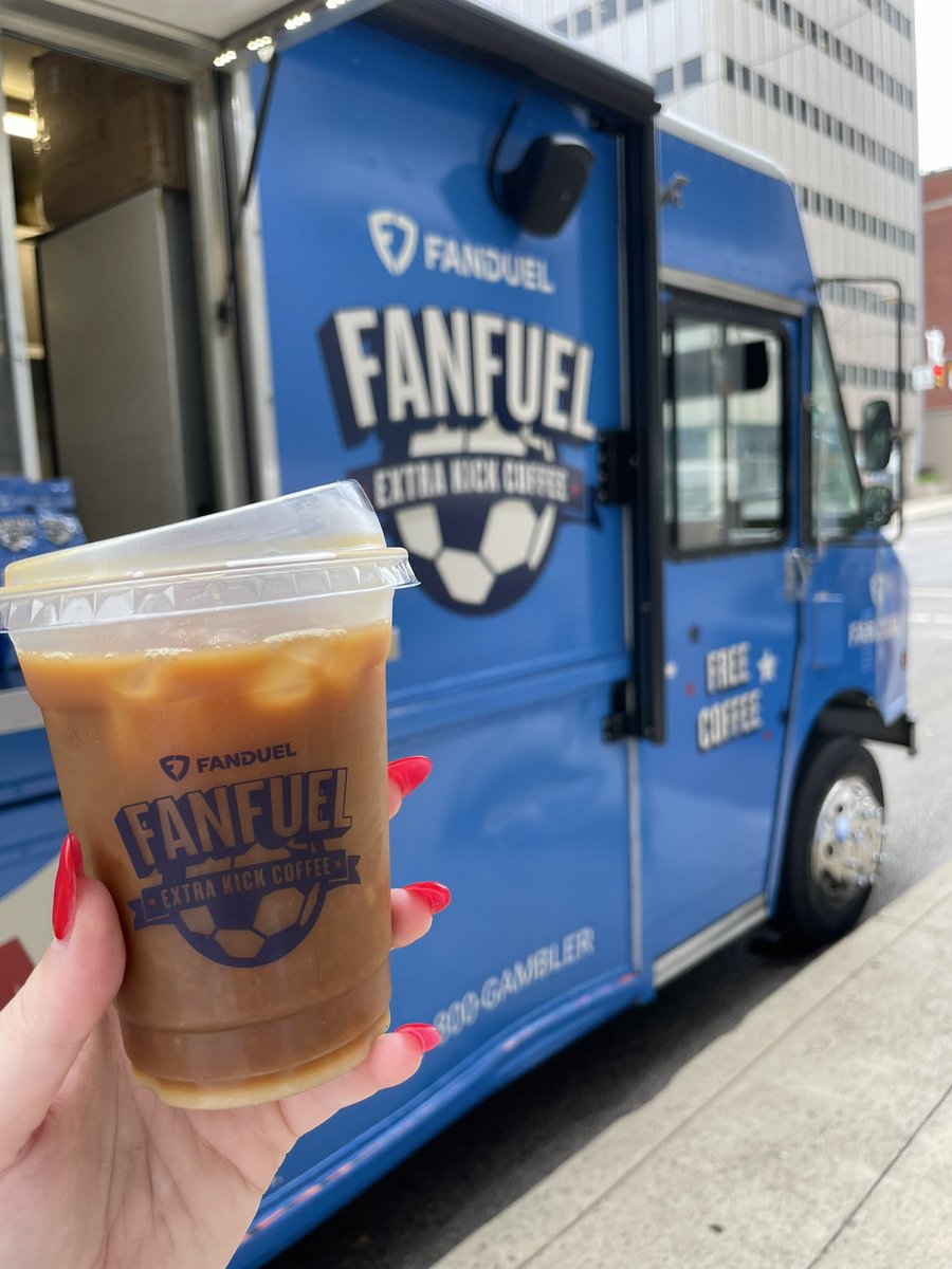 gabbgoudy's tweet photo. stop by the @FanDuel coffee truck for some FREE #FanFuel to celebrate team usa! 

📍 195 N Front Street, Columbus OH https://t.co/2RfyW5hjdV