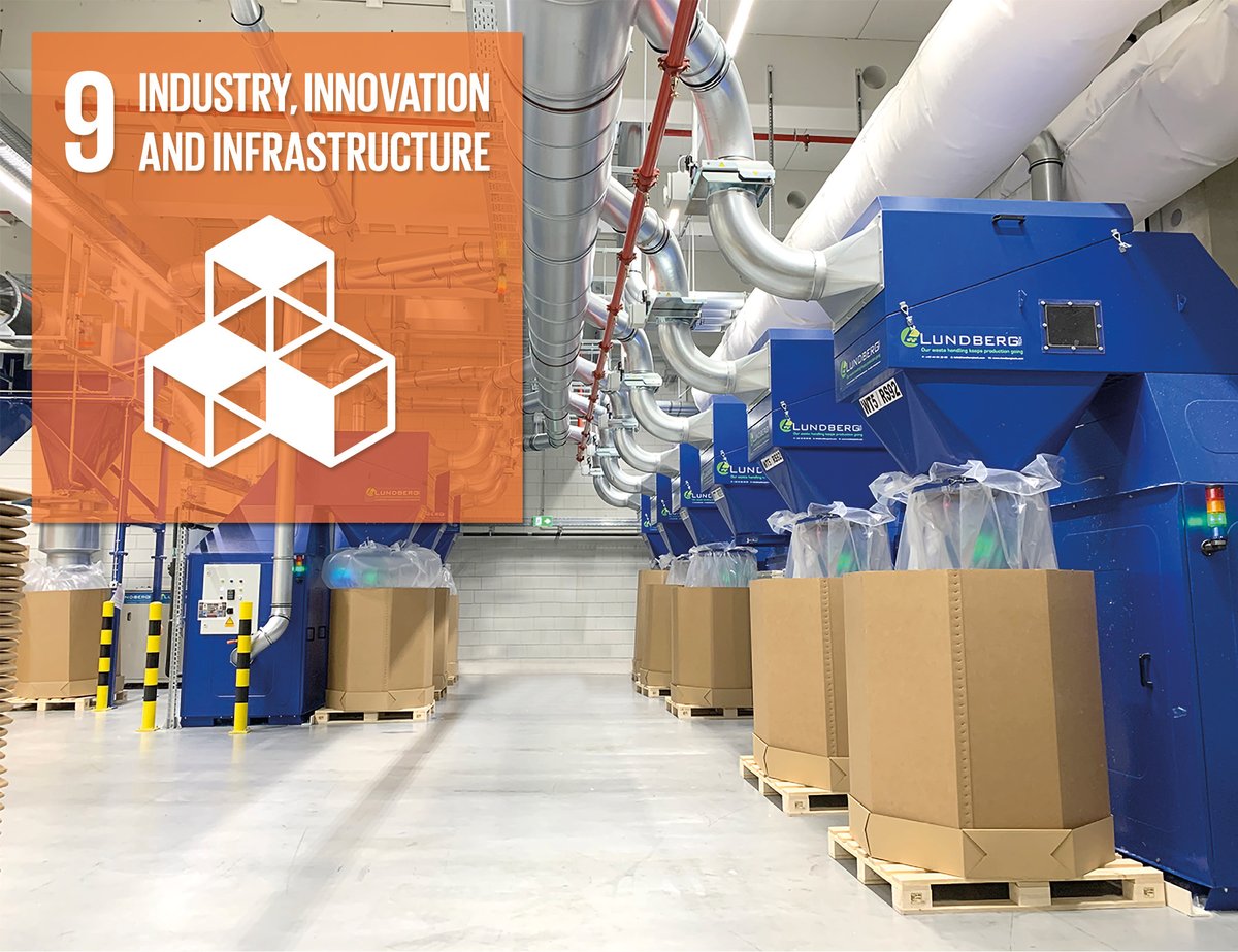 LundbergTech's tweet photo. Lundberg Tech waste handling solutions keep your production moving towards a sustainable future by capturing, cutting, conveying, collecting, and compacting waste in a clean sustainable process. Our products can play a vital role in the green transformation process.

#goal9 https://t.co/NiTmoy1lnu