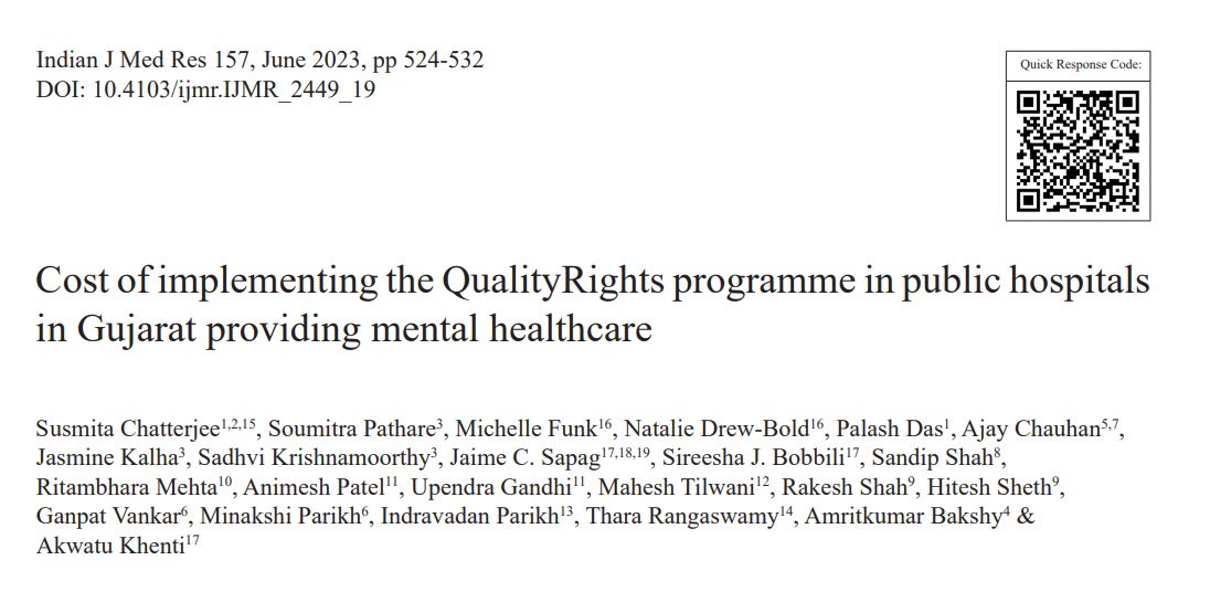 Yes it makes economic sense to scale up <a href="/WHO/">World Health Organization (WHO)</a> #QualityRights