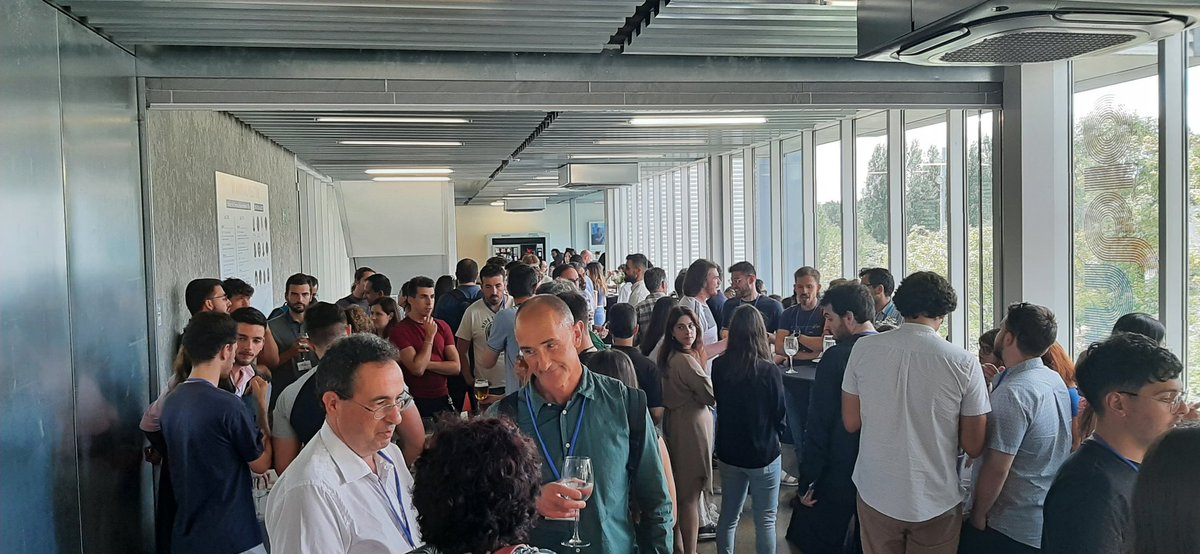 Lunch time &amp; Networking at #VI_Annual_Meeting CINBIO. Enjoying good company!