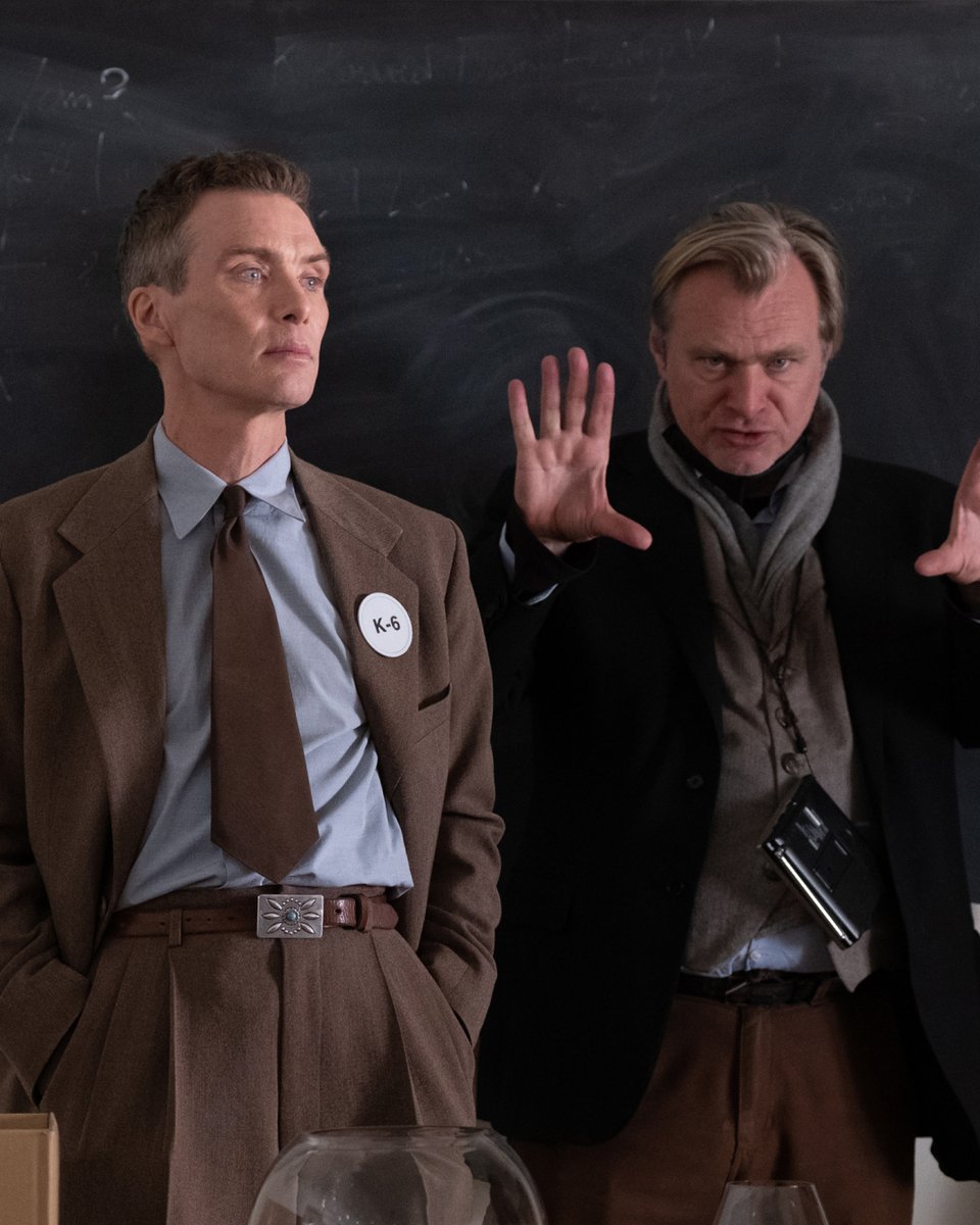 hamiltonwatch's tweet photo. Known for his attention to detail in the construction of both plot and characters, Christopher Nolan selected six period correct Hamilton watch models to star in his new historic epic Oppenheimer, in theaters tomorrow: https://t.co/EyCF6anXPU

#Hamiltonwatch @oppenheimermovie https://t.co/ER35U5bB8g