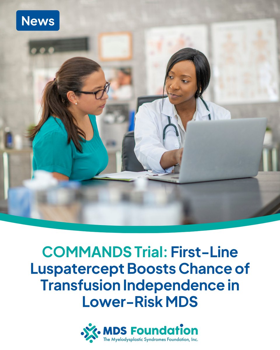 MDSFoundation's tweet photo. Luspatercept, an erythroid maturation agent, is approved by the FDA for the treatment of patients with lower-risk MDS who meet certain criteria.
Learn more about this breaking news at https://t.co/KgAuOyyvdS
#MDSTreatment #MedicalAdvancement #CancerSupport #HopeForMDS https://t.co/SRlhYsSJYp
